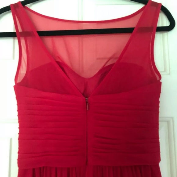 Women's David's Bridal Cherry Red Dress - Picture 6 of 8